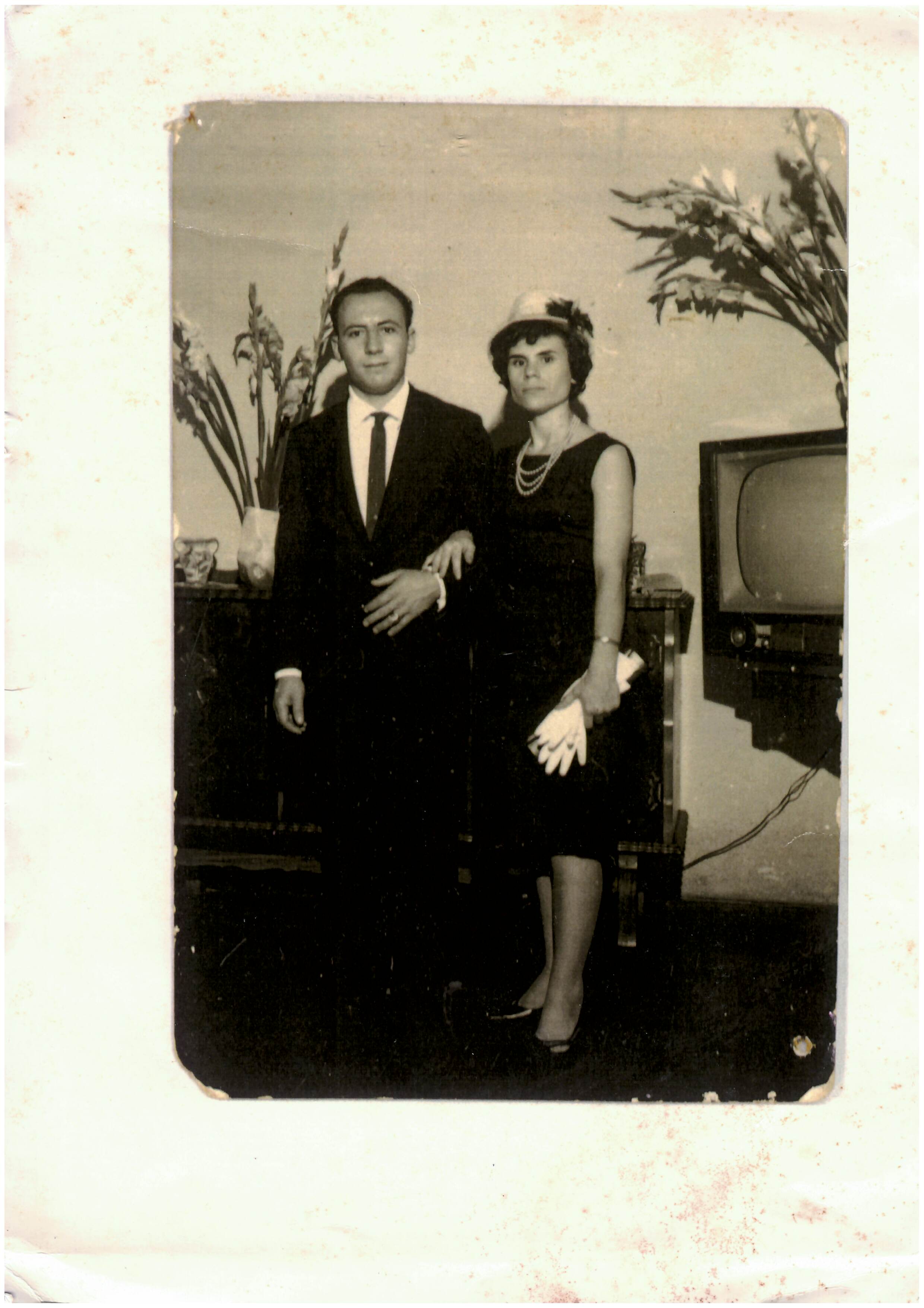 Marcelo e Eugénia Fernandes, no casamento da cunhada, 1963